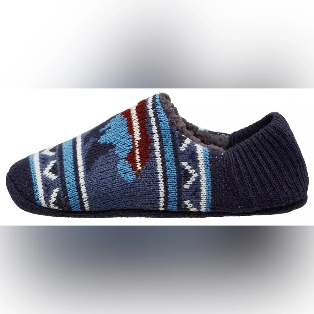 Northeast Outfitters Cozy Cabin Bear Tech Slipper Socks, Navy—NWT